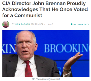 john brennan voted communist
