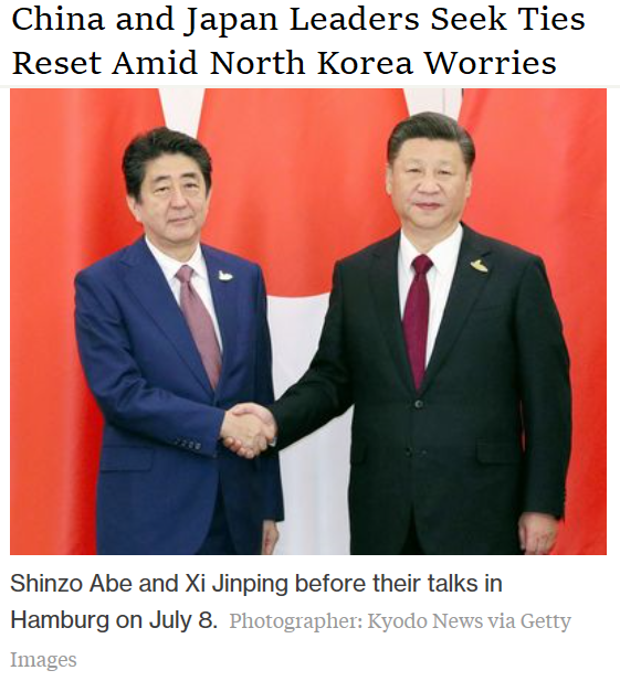 China and Japan Leaders Seek Ties Reset Amid North Korea Worries