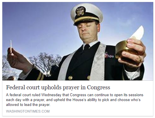 federal court upholds prayer in congress